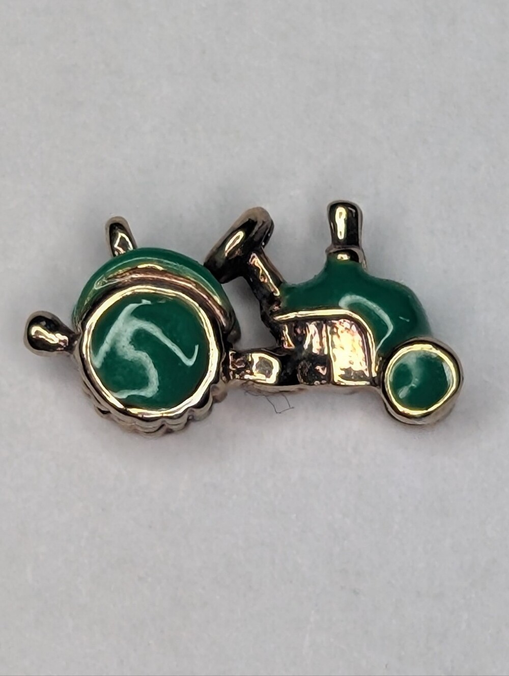 Origami Owl Retired Green Tractor Charm